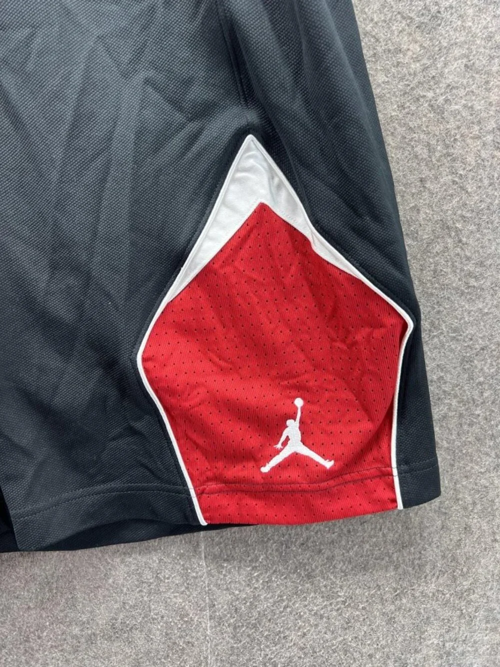 Y2K Jordan Shorts Mens 3XL Black Basketball Mesh Colorblock Logo Jumpman Dazzel